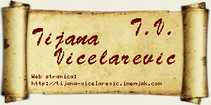 Tijana Vicelarević vizit kartica